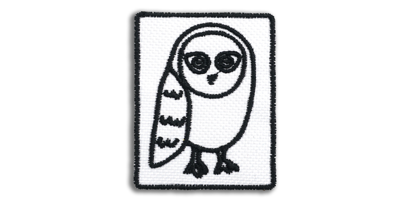 naszywka naprasowanka magiczne przedmioty sowa